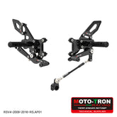 MOTO-TRON Rearsets for Aprilia RSV4 (2009-2016)