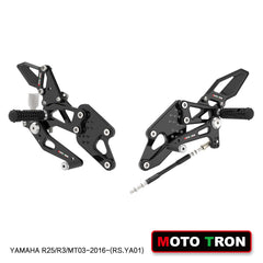 MOTO-TRON Rearsets for YAMAHA MT-03/R3 (2016+)