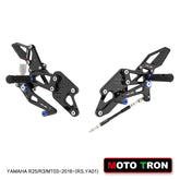 MOTO-TRON Rearsets for YAMAHA MT-03/R3 (2016+)