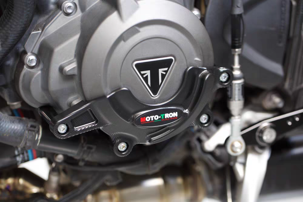 MOTO-TRON Billet Aluminum Engine Cover for Triumph 765 R/RS/Moto2 (2024+)