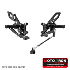 MOTO-TRON Rearsets for Aprilia RSV4 (2009-2016)