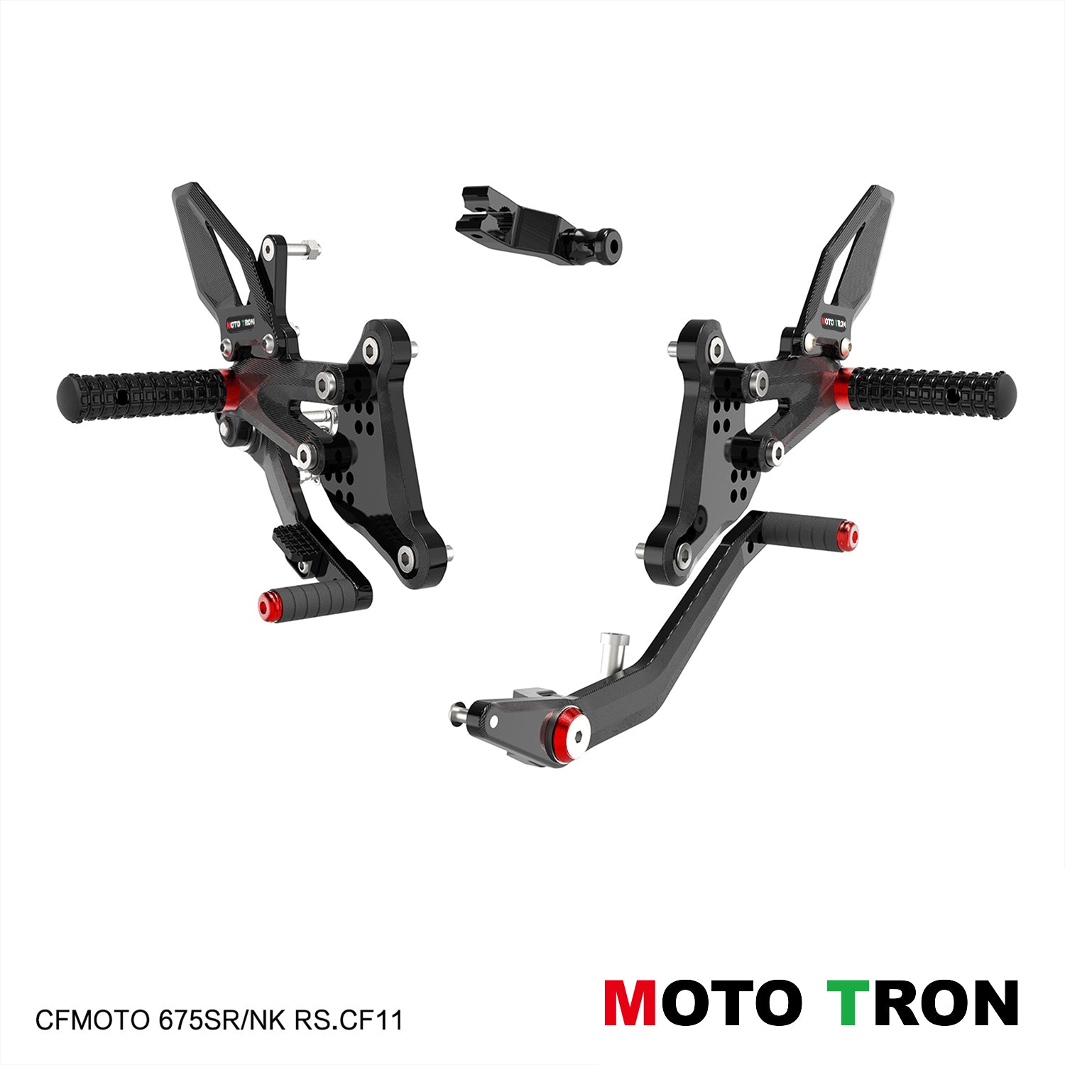 MOTO-TRON Rearsets for CFMOTO 675 SS (2024+) / 675 NK (2025+)