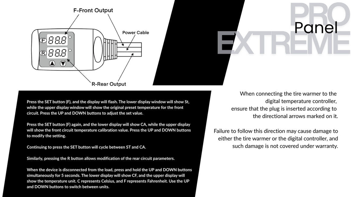 MOTO-TRON Pro-Extreme Full Coverage & Automatic Temperature Control Tire Warmers