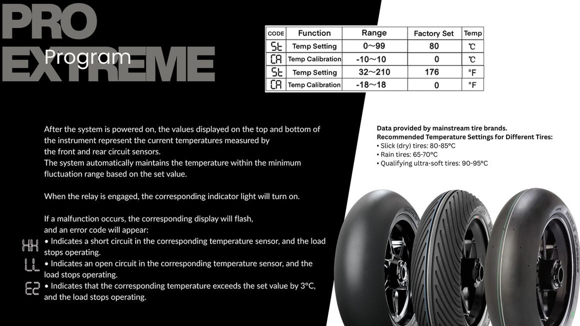 MOTO-TRON Pro-Extreme Full Coverage & Automatic Temperature Control Tire Warmers