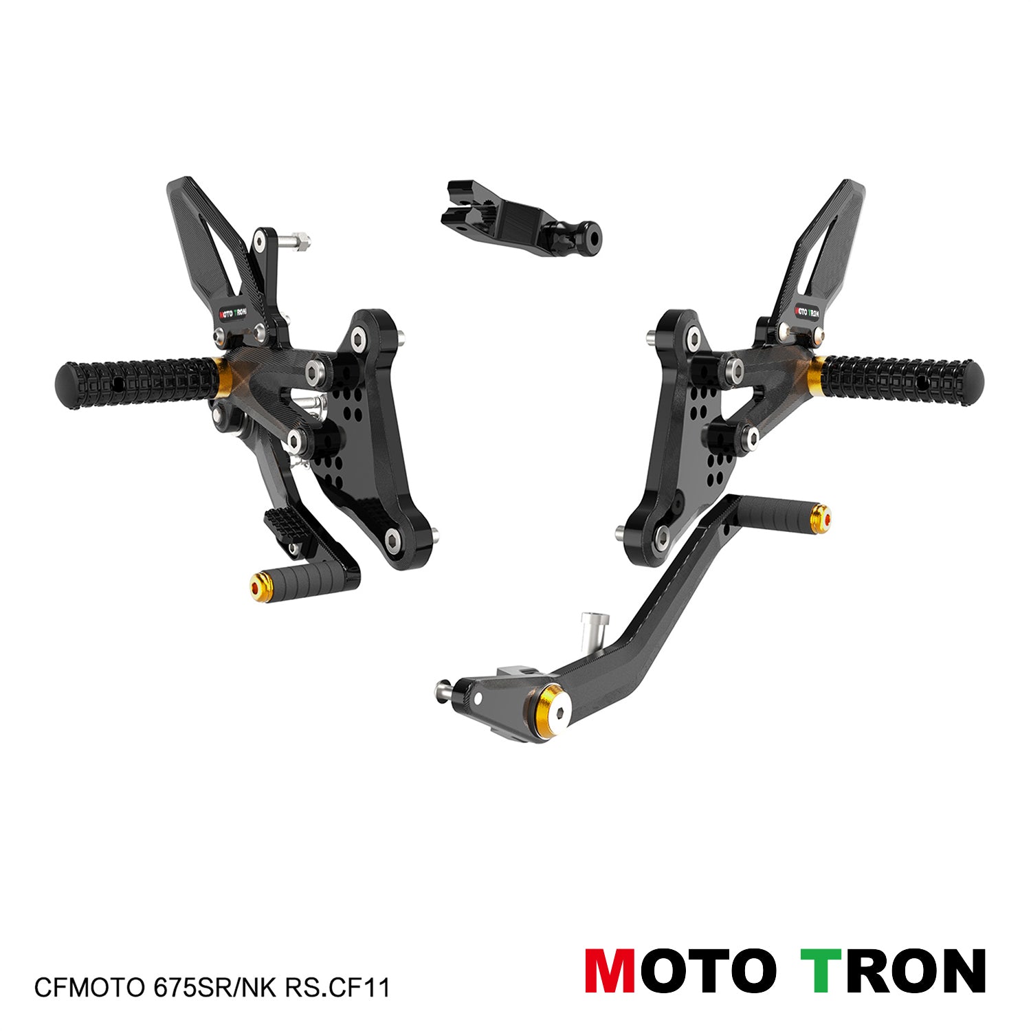 MOTO-TRON Rearsets for CFMOTO 675 SS (2024+) / 675 NK (2025+)