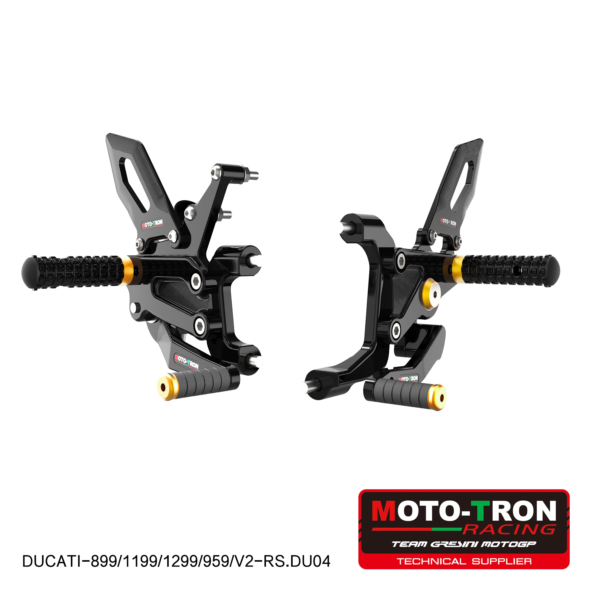 MOTO-TRON Rearsets for DUCATI PANIGALE 899/959/V2/1199/1299 (thru 2024)