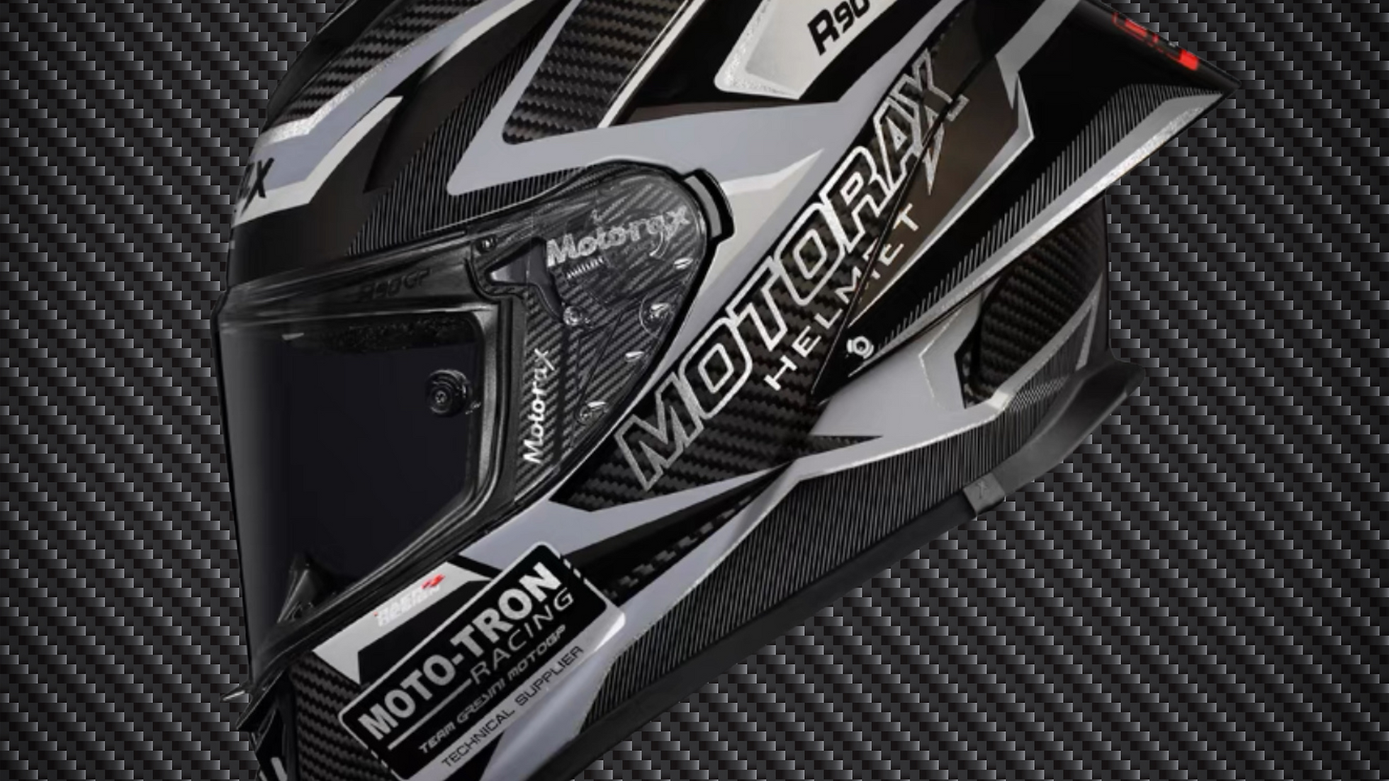 MOTO-TRON R90 GP Carbon Fiber Helmet