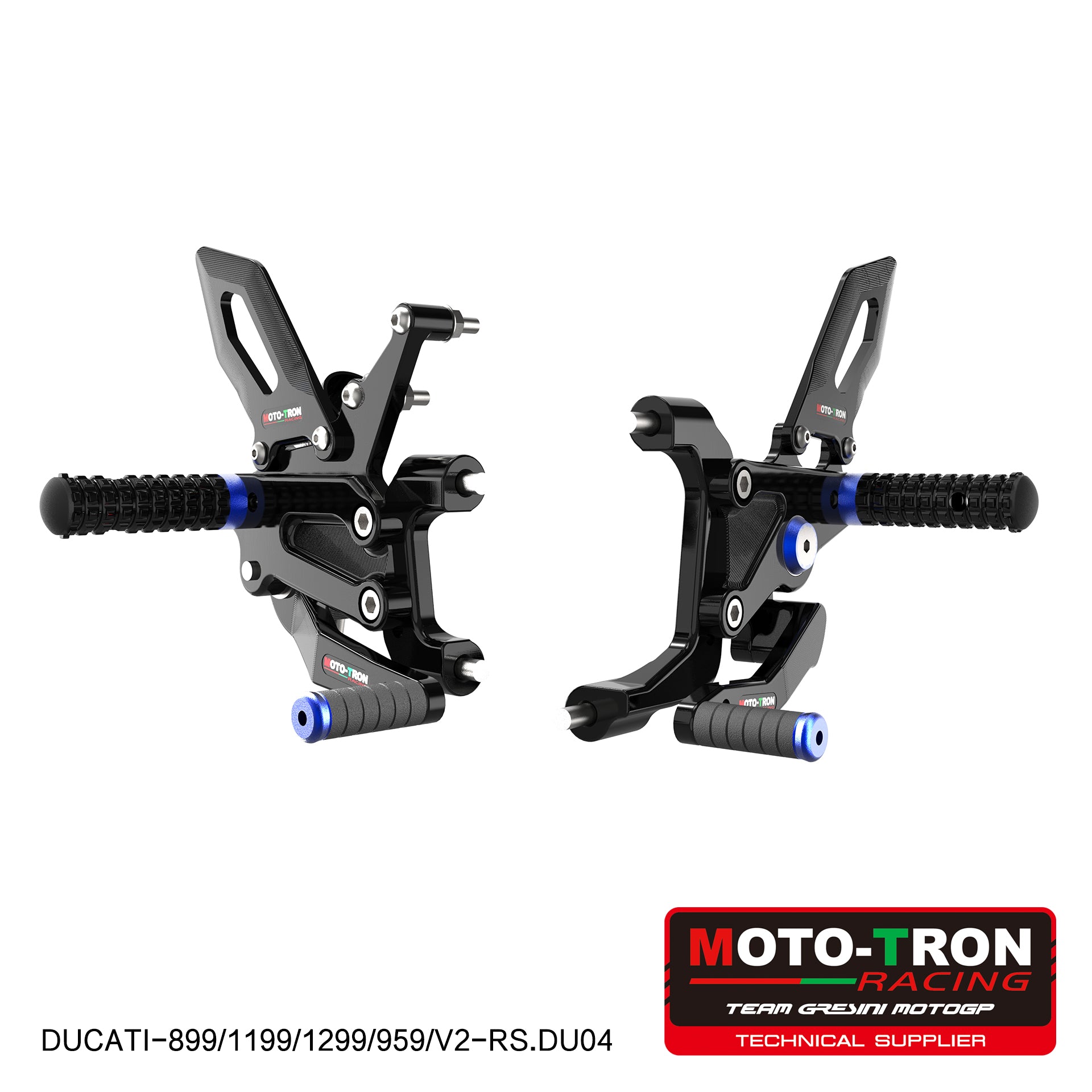 MOTO-TRON Rearsets for DUCATI PANIGALE 899/959/V2/1199/1299 (thru 2024)