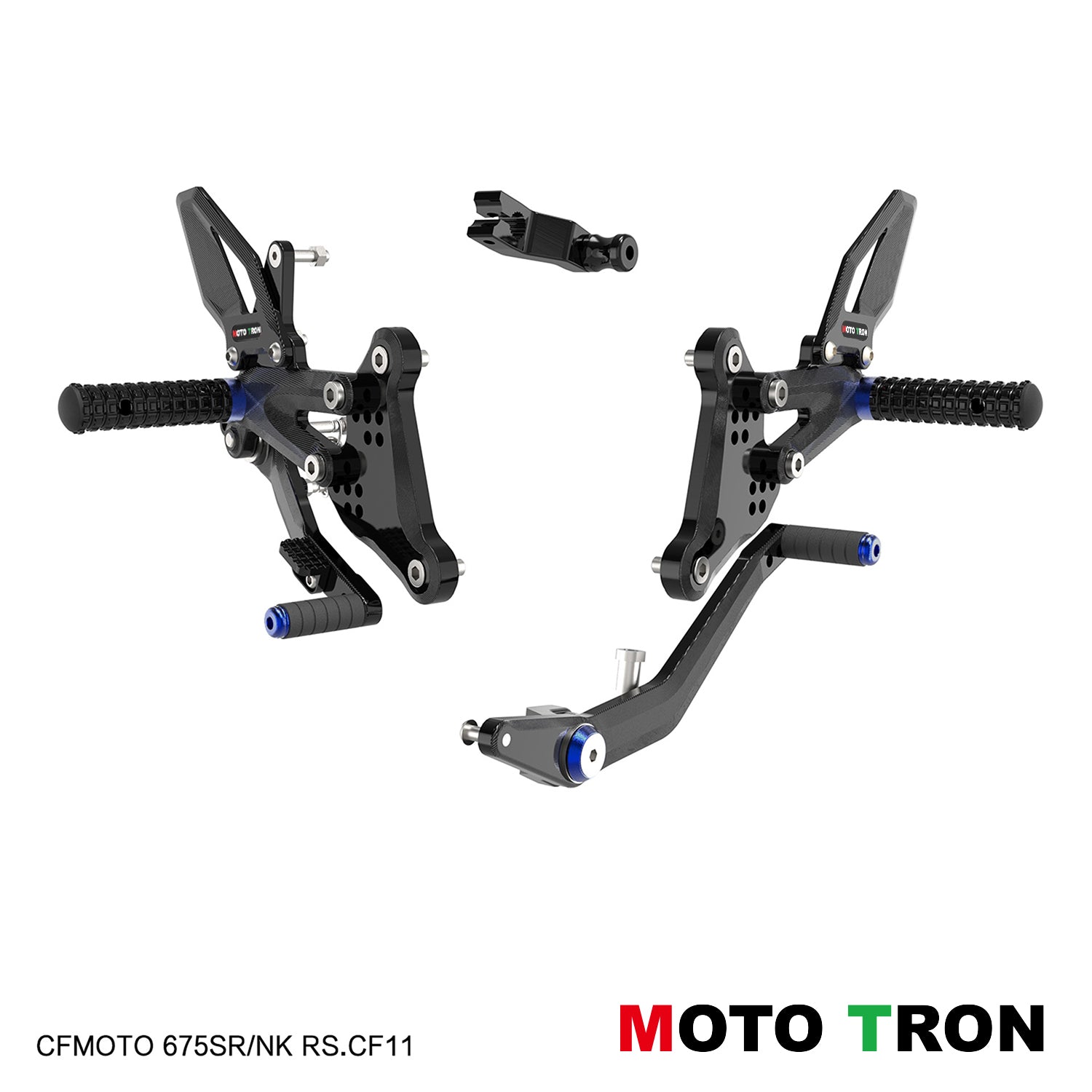 MOTO-TRON Rearsets for CFMOTO 675 SS (2024+) / 675 NK (2025+)