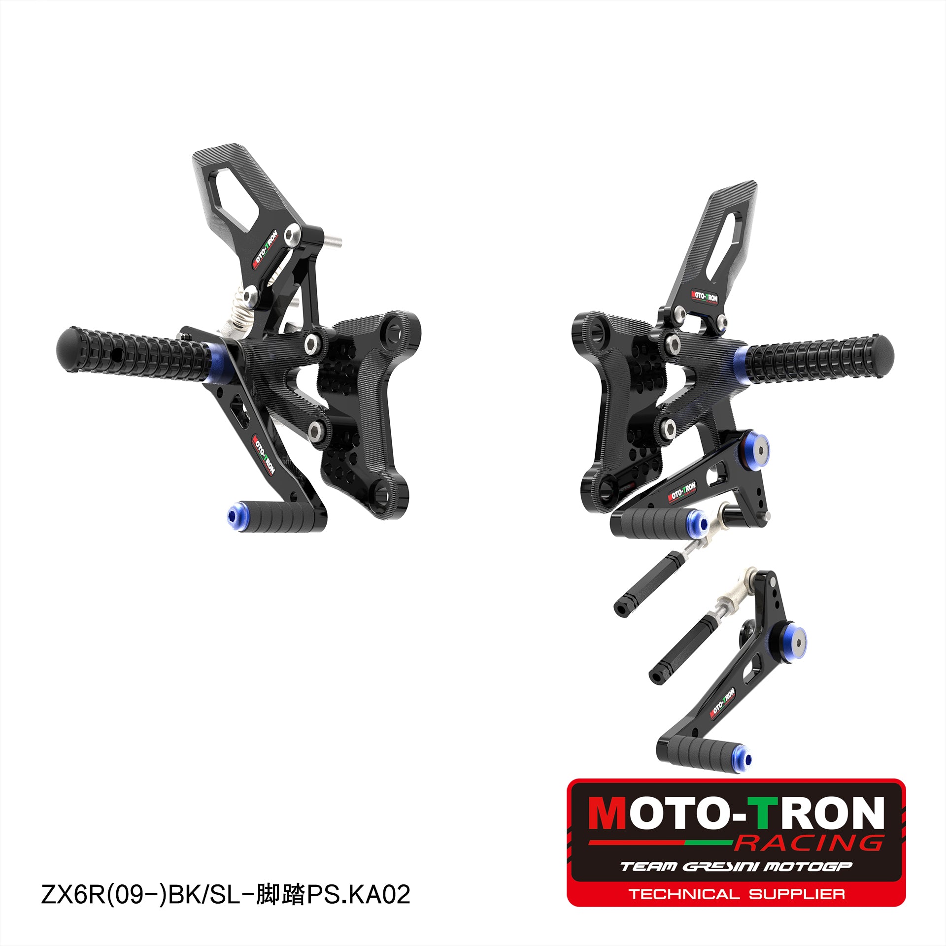 MOTO-TRON Rearsets for KAWASAKI ZX-6R (2009+)